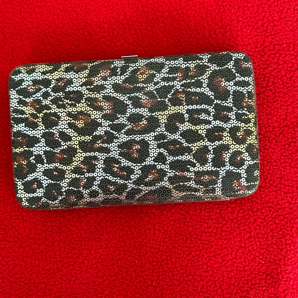 Leopard print wallet